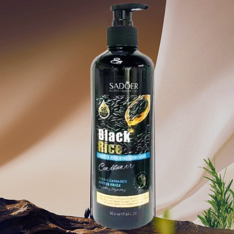 SADOER Black Rice Conditioner 500ml Hair Repair & Oil Control